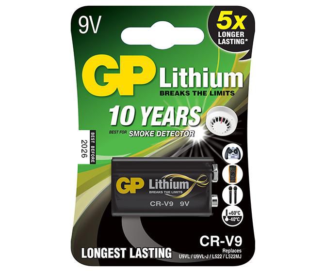 LITHIUM BATTERY 9V/CRV9
